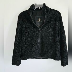 Fabulous Fur Black Faux Fur Jacket